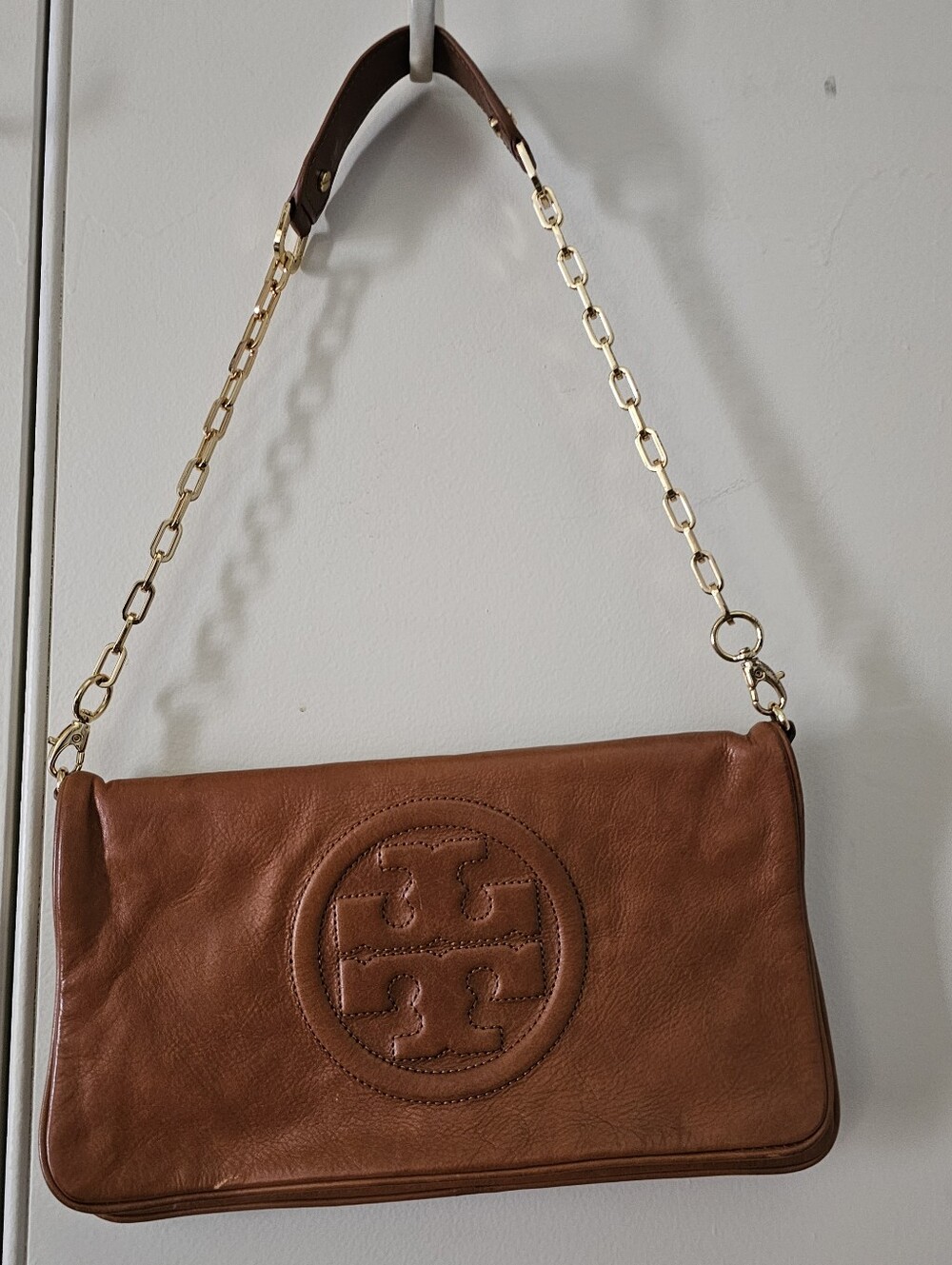Vintage Tory Burch Leather Envelope Bag